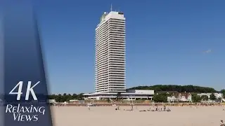 4K UHD Relaxing Video: Travemünde, Germany - Beach, Baltic Sea, Trave River, Baltic Sea Ferries