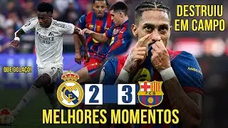 BAR&Ccedil;A DOMINA EL CL&Aacute;SICO E LEVANTA A SUPERCOPA DA ESPANHA! TODOS OS GOLS E LANCES  VINI CHOROU