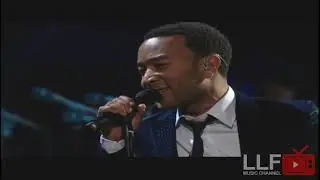 Stevie Wonder and John Legend perform 