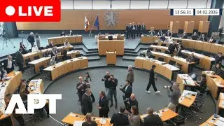 LIVE: Germany's AfD Initiates Vote of Confidence Against CDU State Minister Mario Voigt in Erfurt