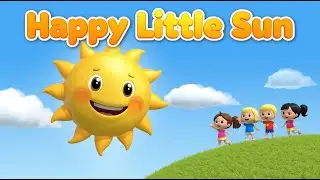 Счастливое солнышко ☀️ | Яркая детская песенка и стишок | Изучаем цвета и веселимся под солнышком...