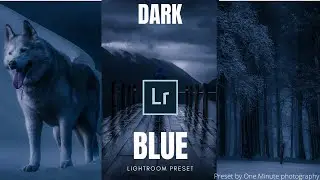 How to edit Dark blue preset in lightroom