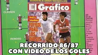 NEWELLS 5-4 INDEPENDIENTE Torneo 1986/87 Recorrido x fecha 33