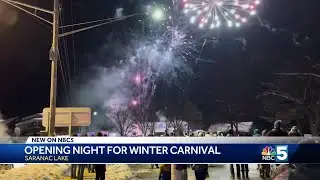 Saranac Lake Winter Carnival 2025 kicks off with ice palace lighting and fireworks