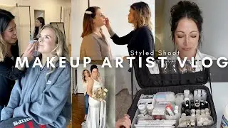 MUA VLOG: Bridal styled shoot + kit prepping
