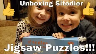 Unboxing Sitodier 60 piece Wooden Jigsaw Puzzles - 6 total!