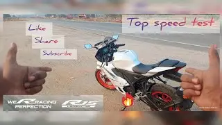 The all new yamaha R15 V4 intensity white / Top speed test / shoking result 😍