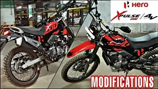 Xpulse 200 4V Modifications |Art of motorcycle Handlebar & Acerbis Hand Guard on Xpulse 4V