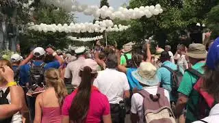 Aankomst in Nijmegen op dag 3 van de vierdaagse 2018