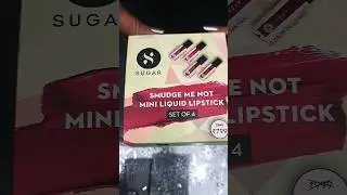 Sugar Smudge Me Not Mini Liquid Lipstick| Set Of 4|Sugar lipstick combo offer|Beauty By Madhu#short