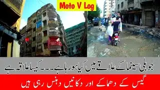 Jubilee route | MotoVLog | Karachi Old Areas | Shops demolished @focus with fahim