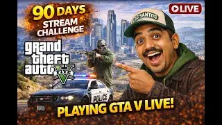 Day 4/90 🔥 GTA V Hindi LIVE | Farming simulator later| 90 Days Live Stream Challenge