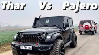Mitsubishi Pajero 2700cc Vs Mahindra Thar 2200cc Tochan😱