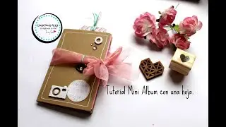 Tutorial Mini Album con una sola hoja * Creaciones Izzy