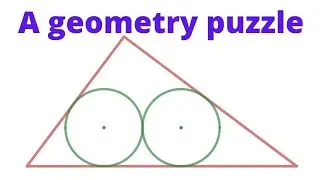 Inscribing Two Circles in a Right Triangle | Inspired by Rony Sarker