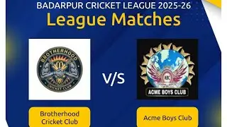 Brotherhood vs ABC | Badarpur Cricket League 2025 | Umang NGO & Sports Club