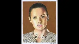Drawing Rey (Daisy Ridley) - Star Wars | Mike&rsquo;s Star Art