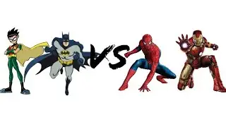 Batman e Robin VS. Homem de Ferro e Homem-Aranha | Batalha Ninja [Part. Ninja Raps e BlazerRaps]