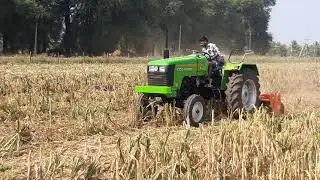 3040DI demo with 42 blade sonalika rotavator
