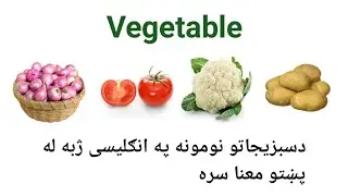 Vegetable Names With Pashto Meaning Part 1 - Lesson 2 - Vocabulary Part 2