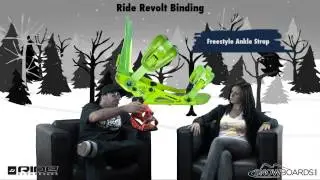 Обзор креплений для сноуборда Ride Revolt 2013 года от Snowboards.com
