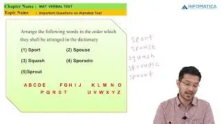 Important Questions On Alphabet Test