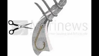 Rigging a strip bait with cable ties