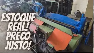 MÁQUINAS USADAS A VENDA! SERRA DE FITA, DOBRADEIRA DE CHAPAS, CALANDRAS POLICORTES, TORNO E FRESA