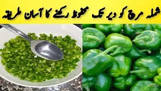 How to store/preserve capsicum in fridge/freezer for a long time|My food facts