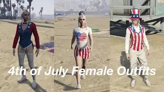 Gta 5 online | Female outfits for 4th of July (Independence day) (Showcase)