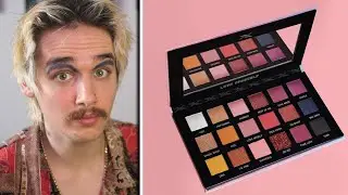 trying out the bts love yourself eye shadow palette