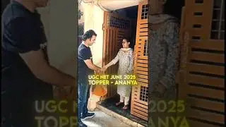 UGC NET June 2025 Topper Ananya!