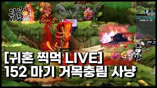 [귀혼 뉴비 LIVE] 152 마기 거목충림 사냥 찍먹, 재밌는데 손가락 아픈 게임