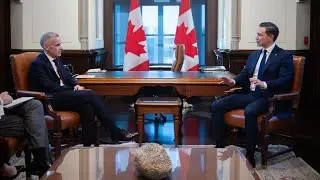 Federal Conservative Leader Pierre Poilievre meets with Prime Minister Mark Carney