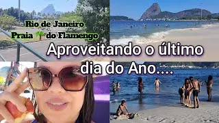 Rio 40⁰graus a praia do Flamengo estava cheia 