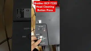 Brother DCP-T220 T420  Head Cleaning Button Press#brother #service#head  #printersupportsoftware