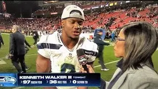 Kenneth Walker III & Sam Darnold Seahawks Post Game 
