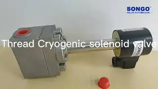 lng cryogenic solenoid valve 16bar sus304 extended stem butt weld flange npt thread