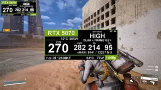 Arc Raiders: RTX 5070 + Intel i5 12600KF 1440P HIGH DLAA + FRAME GEN