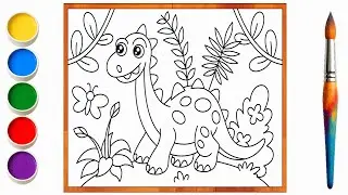 Satisfying Coloring Video with a Beautiful Final Result | Allosaurus