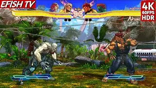 Bryan & Alisa vs Akuma & Blanka (Hardest AI) - Street Fighter X Tekken