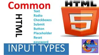 Common HTML Input Types ||www.learntechphilloh.com