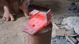 Make a Billhook knife From Old Iron// Billhook knife #blacksmith #handmade #viralvideo #youtube 