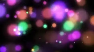 Ambient Colorful Funnel Background - Screensaver for TV - Purple Green Orange Particle Background