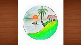 Easy Nature Drawing | How To Draw | Step By Step
