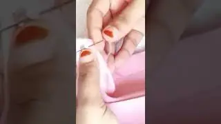 Press Button hand stitching #ytshorts # stitch# A to Z Boutique🧵🪡