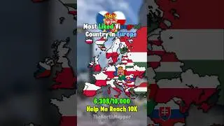 Most Liked Visegrad Country In Europe #europe #map #mapping #history #memes #viral #edit #europe
