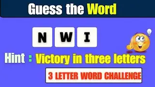 Can you guess the 3 Letter Scrambled Word 🧠🤔| 3 Letter Word Scramble| Word mystery