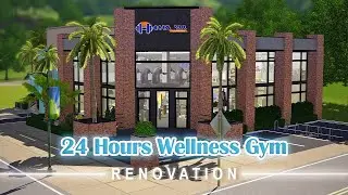 The Sims 3 | Stop Motion Speed Build | 28 Hour Wellness Gym 🏋🏻‍♂️🎧