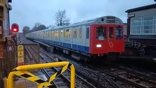 Trainspotting in Ruislip Manor RARE D Stock Rail Adhesion Train 710 Not in Service